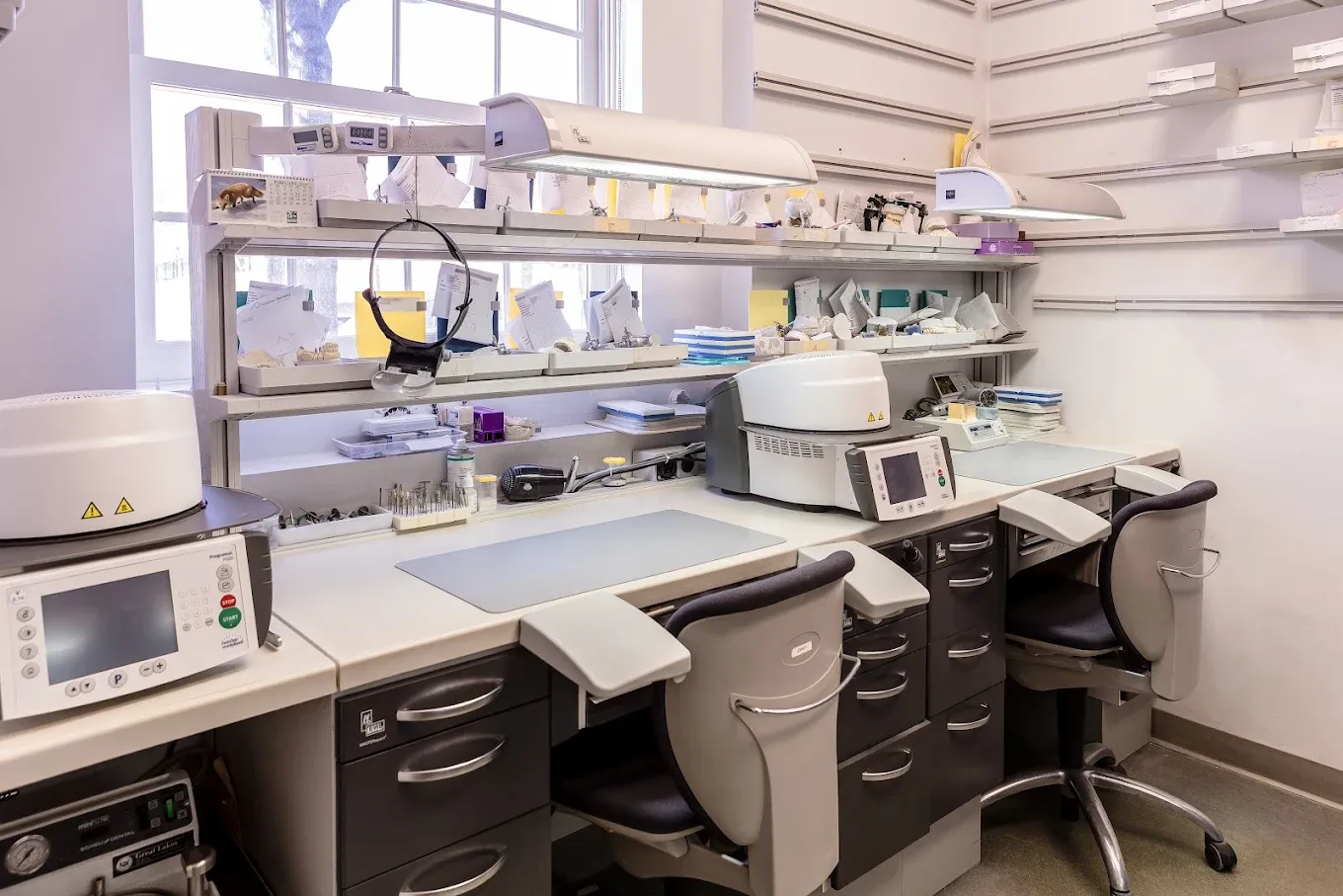 Smiling patient with beautiful dental restorations